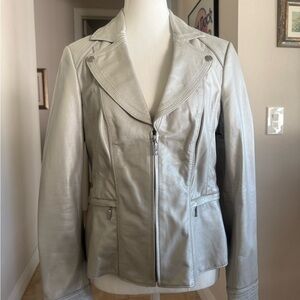 Like new WHBM Women's Leather Jacket
